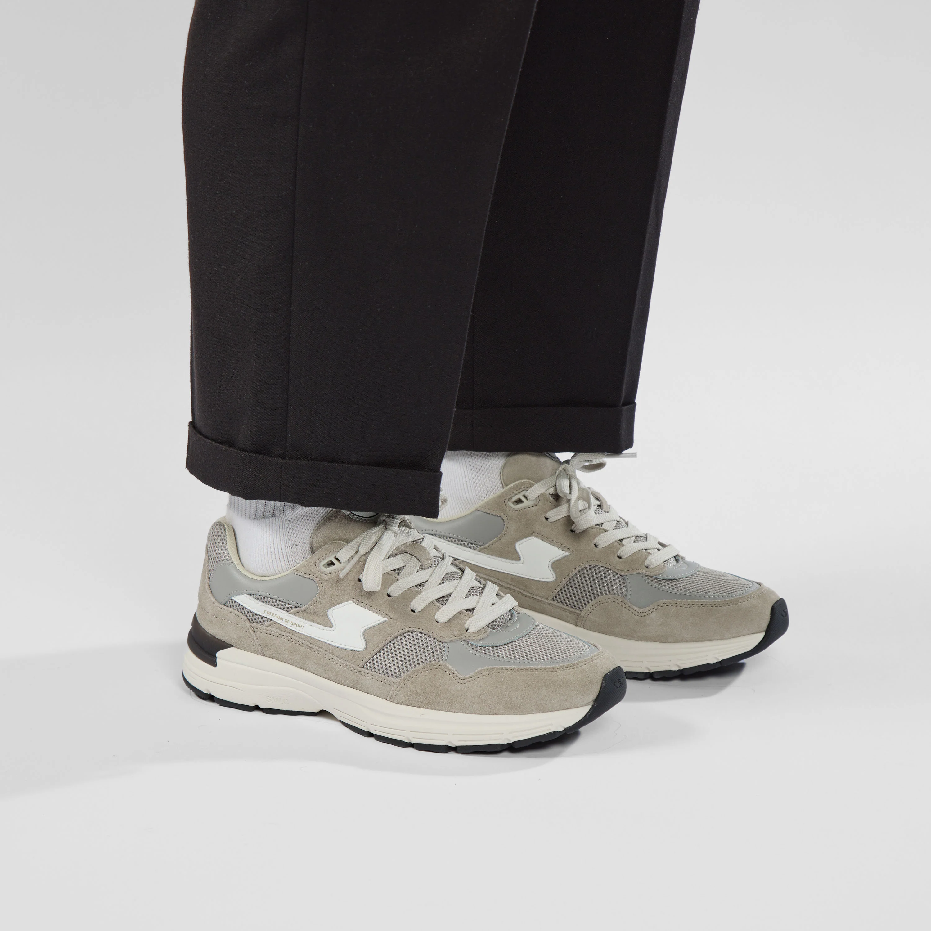 AMIEL S-STRIKE SUEDE MIX LIGHT GREY - Image 5