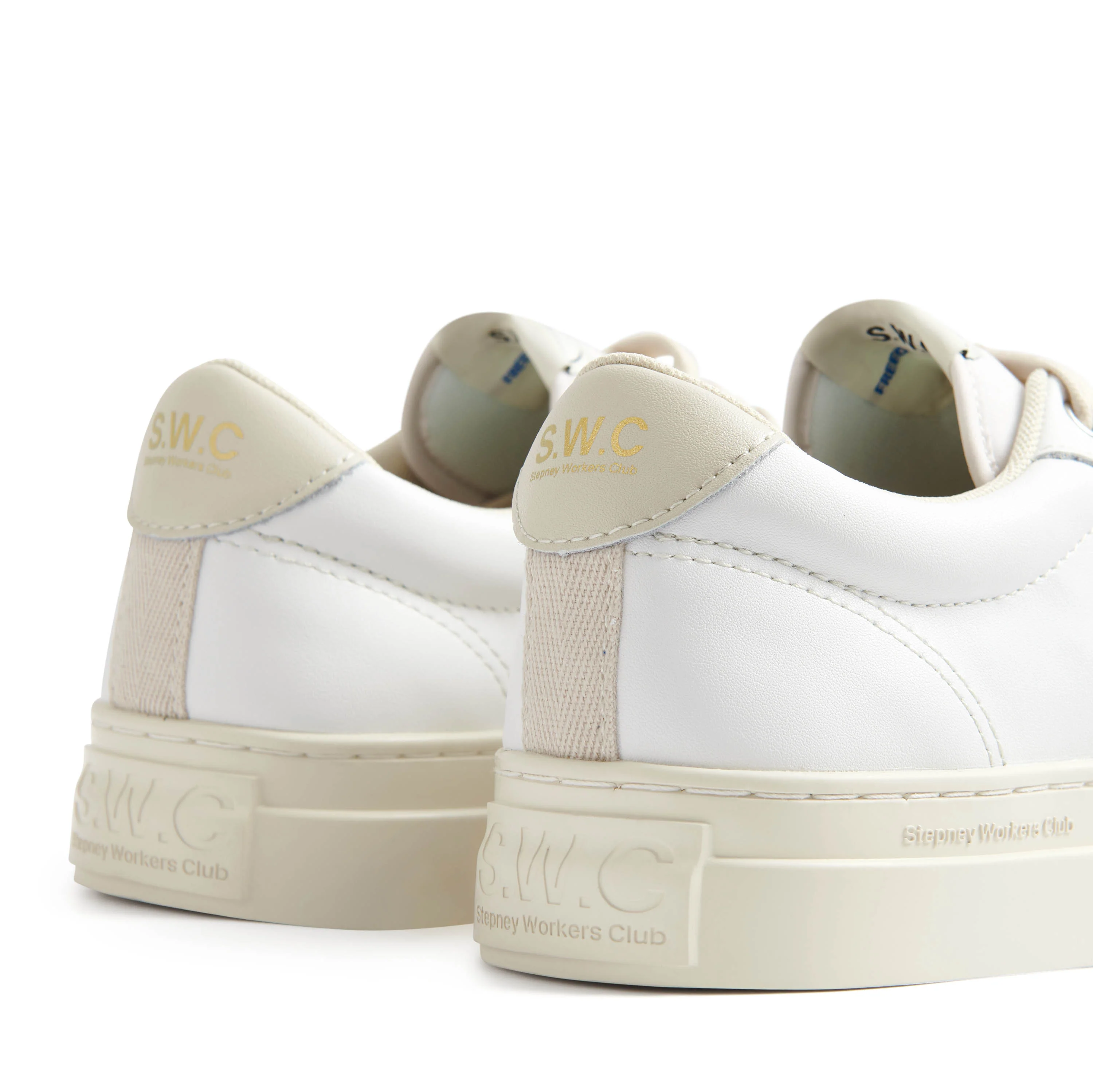 DELLOW 02 CUP LEATHER WHITE - Image 4