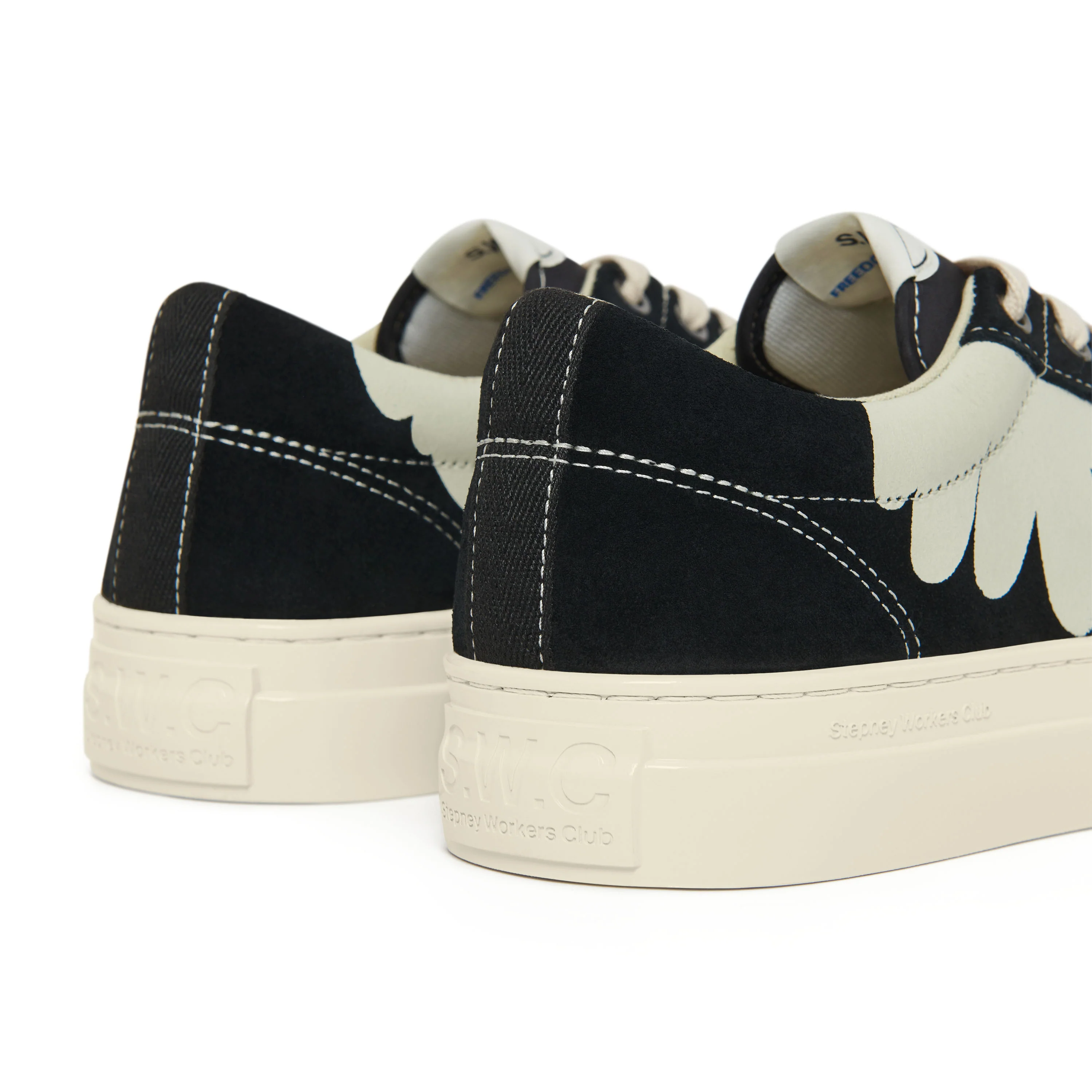 DELLOW CUP SHROOMHANDS SUEDE BLACK-WHITE - Image 4