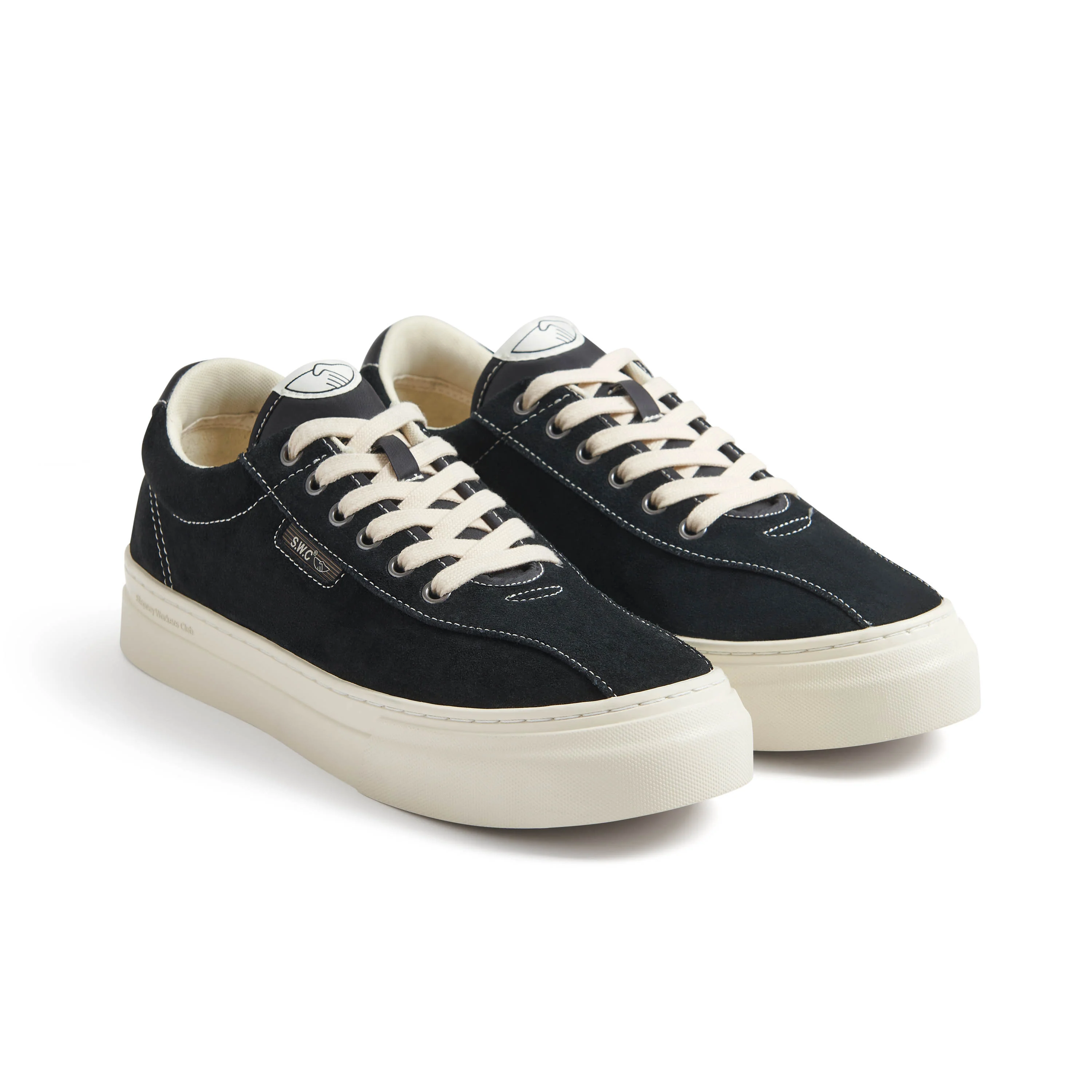 DELLOW 02 CUP SUEDE BLACK - Image 3