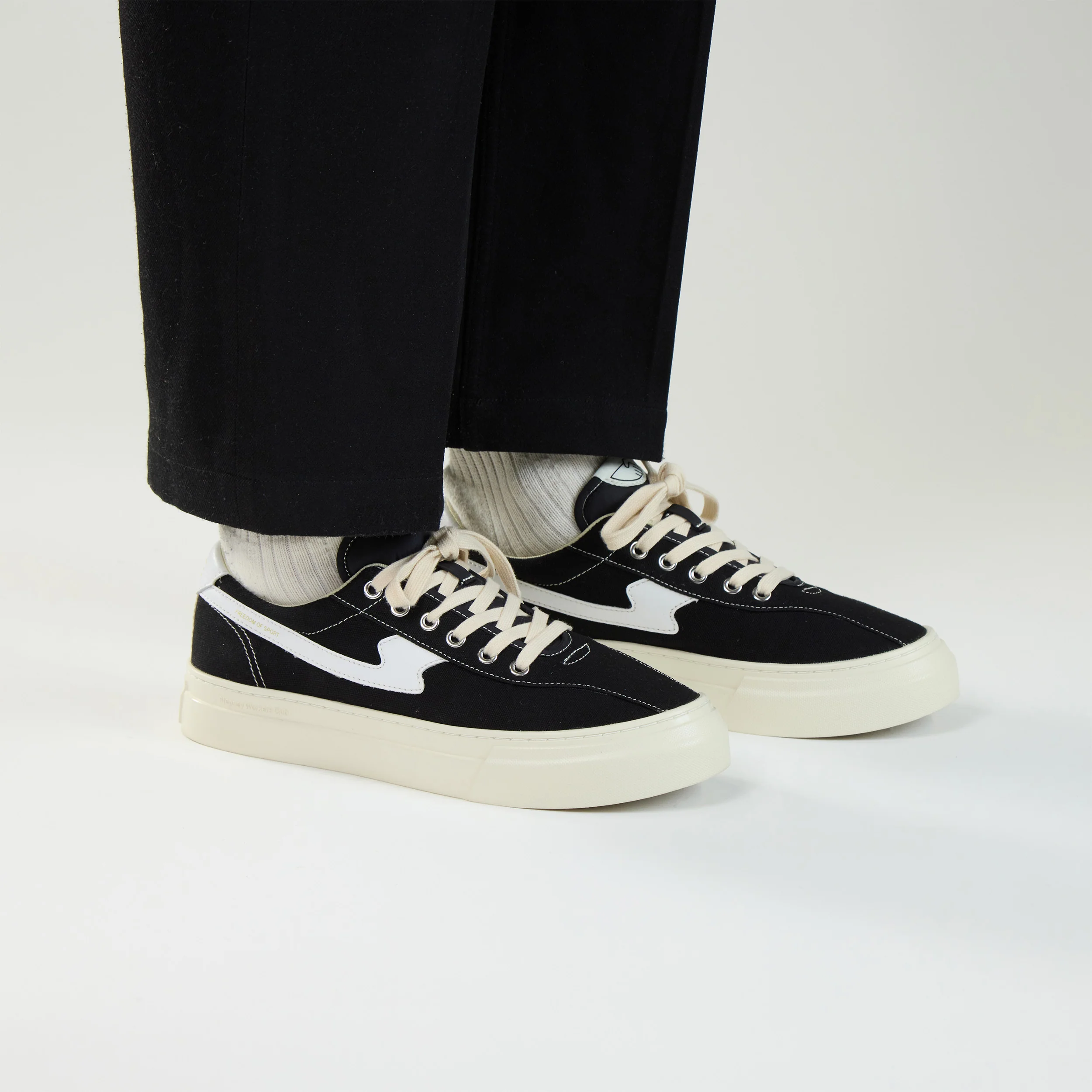 DELLOW S-STRIKE CUP CANVAS BLACK-WHITE - Image 5