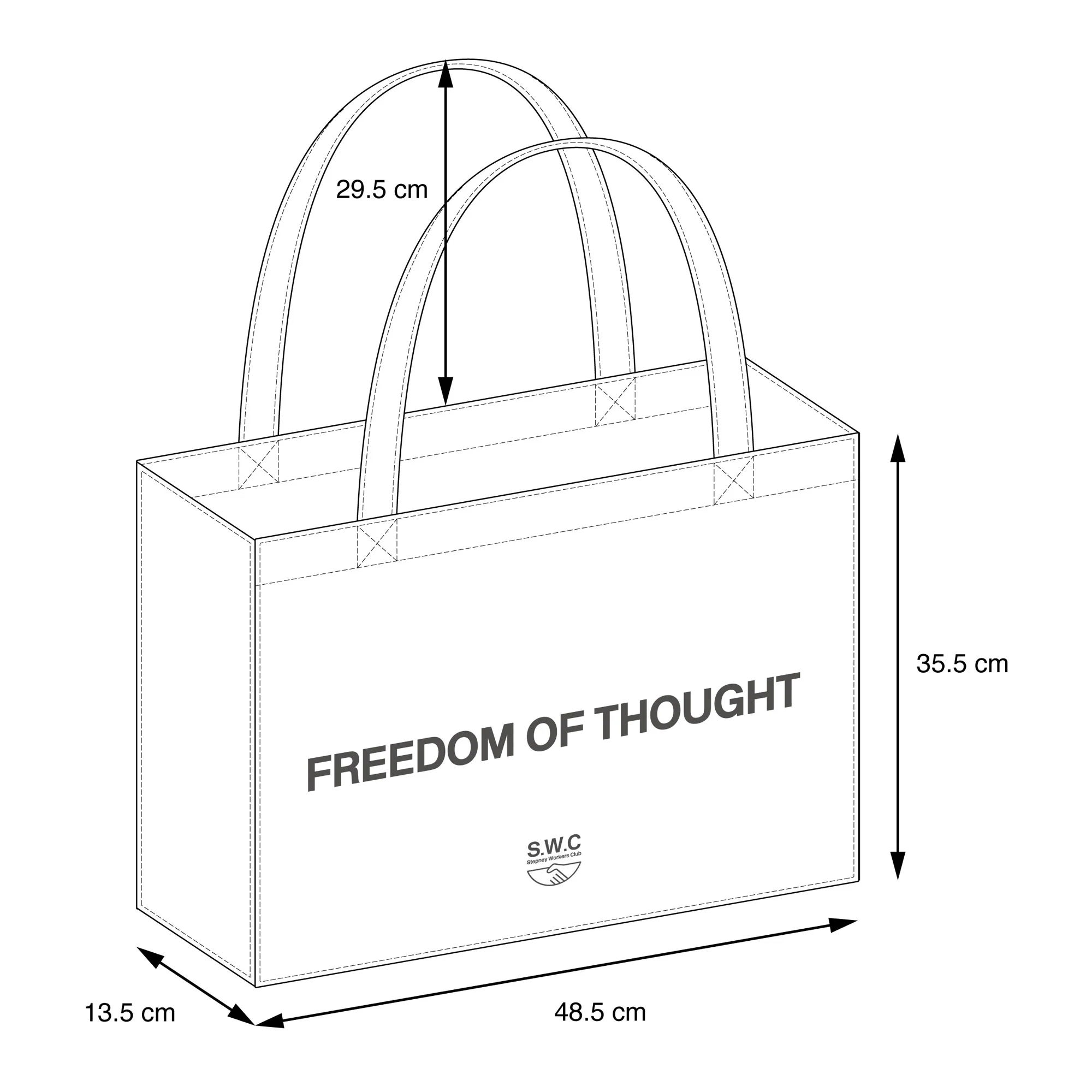 FOSFOT TOTE BAG - ECRU - Image 4