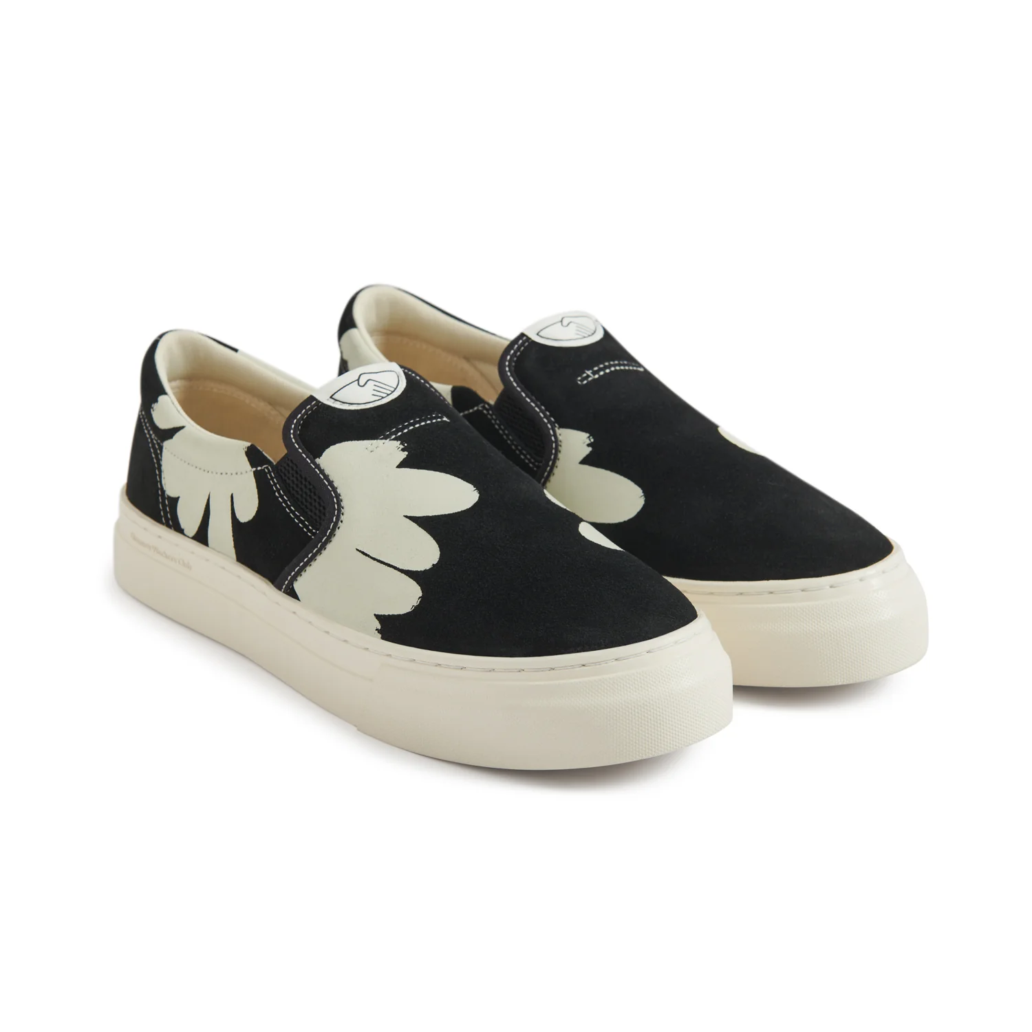 LISTER CUP SHROOMHANDS SUEDE BLACK-ECRU - Image 4